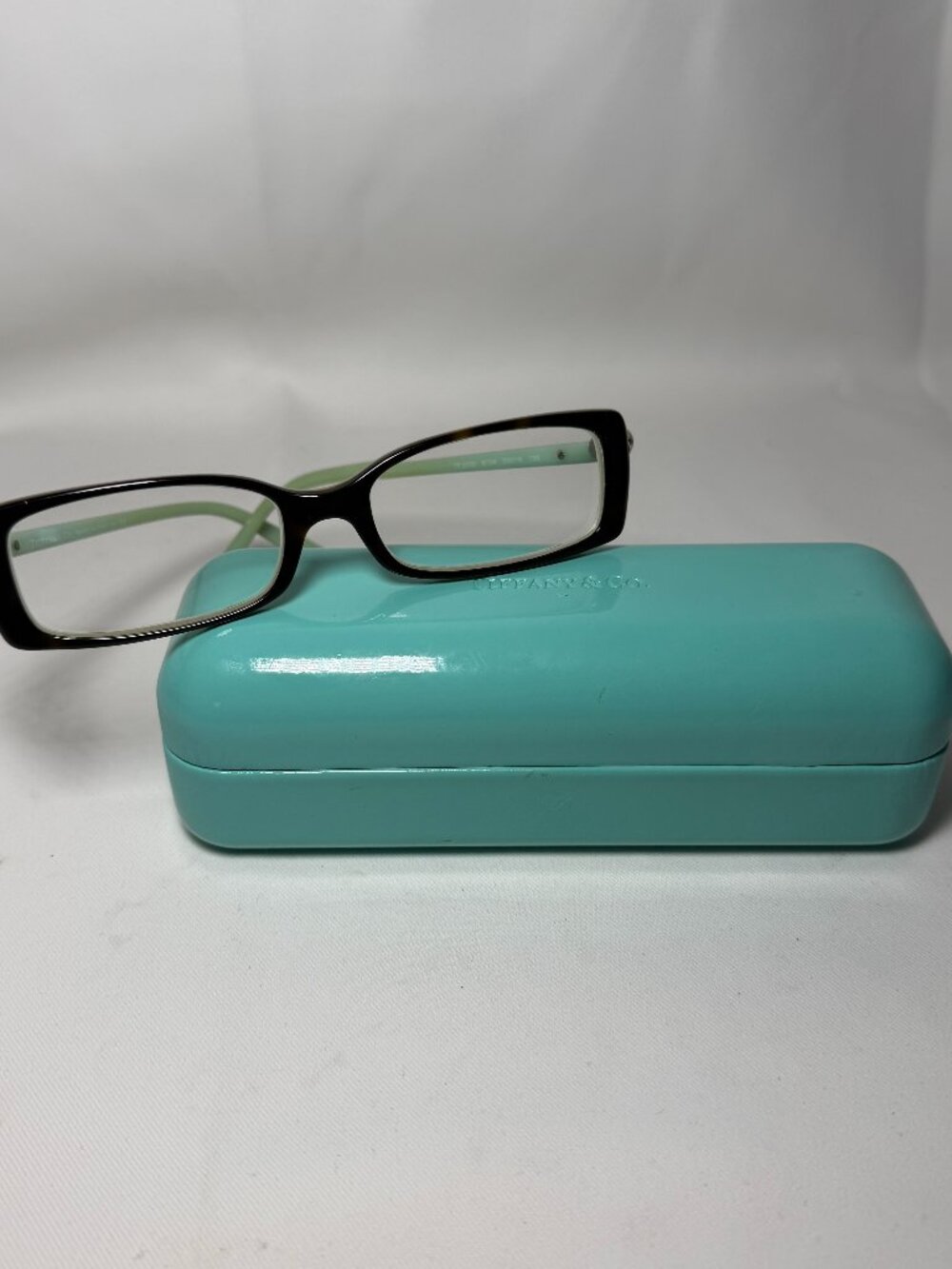 Tiffany & Co TF2035 8134 50-16-135 Eyeglasses & Hard Case Havana Tortoise Good